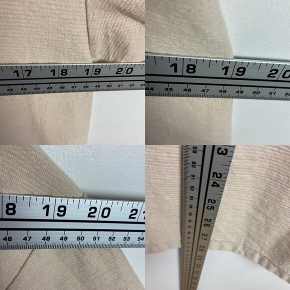 Vintage Tan Beige Short Sleeve Henley Shirt Maui Cotton Size Large Made in USA L - Picture 7 of 8